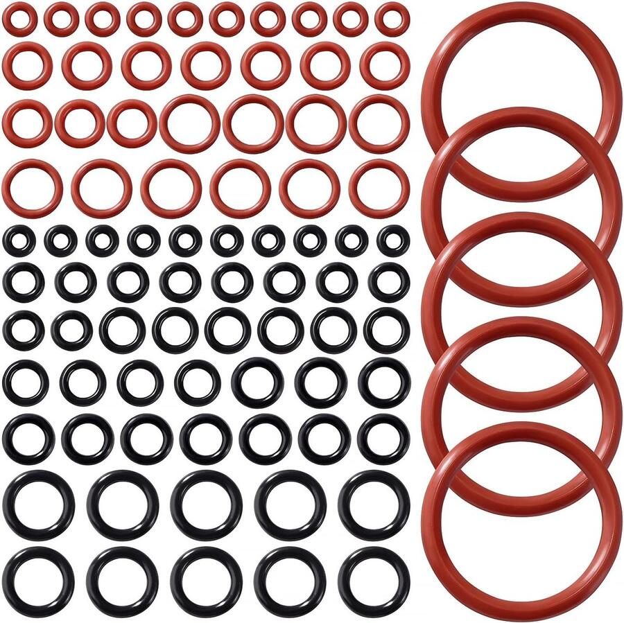 Complete O-Ring Set van 85 Stuks voor Koffiemachine Siliconen O-Ringen voor de Zetgroep Vervangingsonderdelen voor Koffiezetapparaten