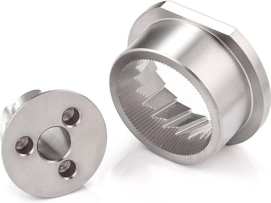 Complete set vervangonderdelen voor 48 mm maalschijf en maalkegel – geschikt voor koffiemachines van Jura Option-O Breville en Quamar