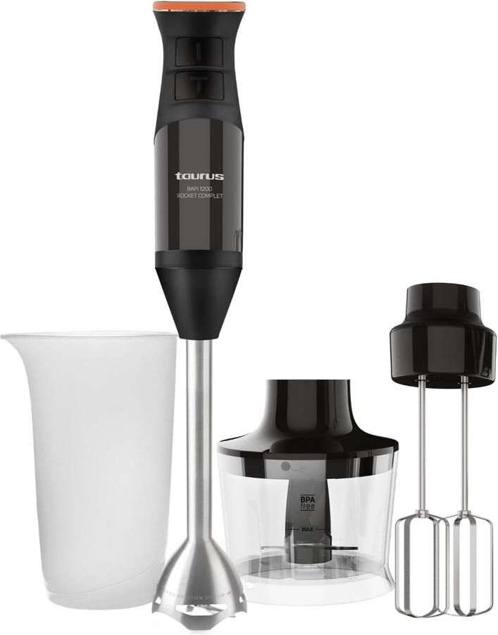 Complete staafmixer 1200 W met 20 snelheden en Turbo-functie