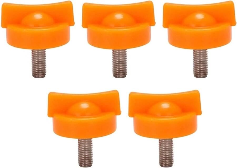 Compressieschroeven Sapcentrifuge Onderdelen Sap Maken Directe Vervanging 5 stuks Oranje