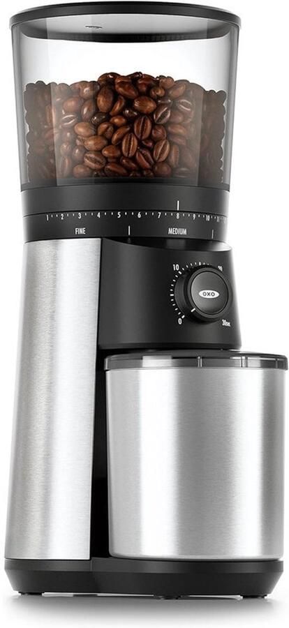 Conische Burr Koffiemolen Elektrische Molen Verse Koffie Roestvrij Staal 17x30x37cm Zwart