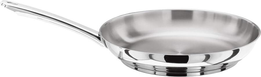 Conische Koekenpan Steelpan Koekenpan Koken aanbraden bakken Heet gesmede basis 26 cm Zilver