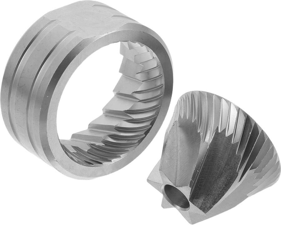 Conische Molensteen Vervangingsset Maalschijven Espresso Bereiden Roestvrijstalen Constructie 38x22 millimeter Zilver
