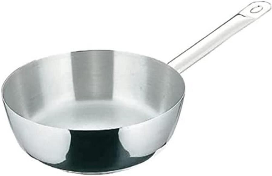 Conische Sauteuse Koekenpan Snel Koken Roestvrijstalen Handvat 16 cm Diameter