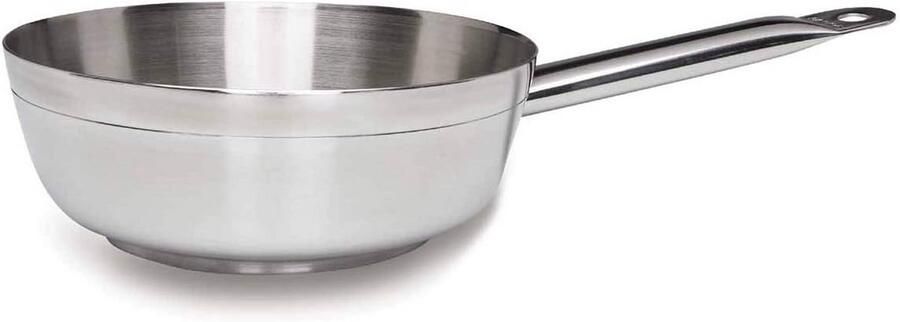 Conische steelpan 16 cm roestvrij staal 18 10 therfashion-bodem inductie geschikt