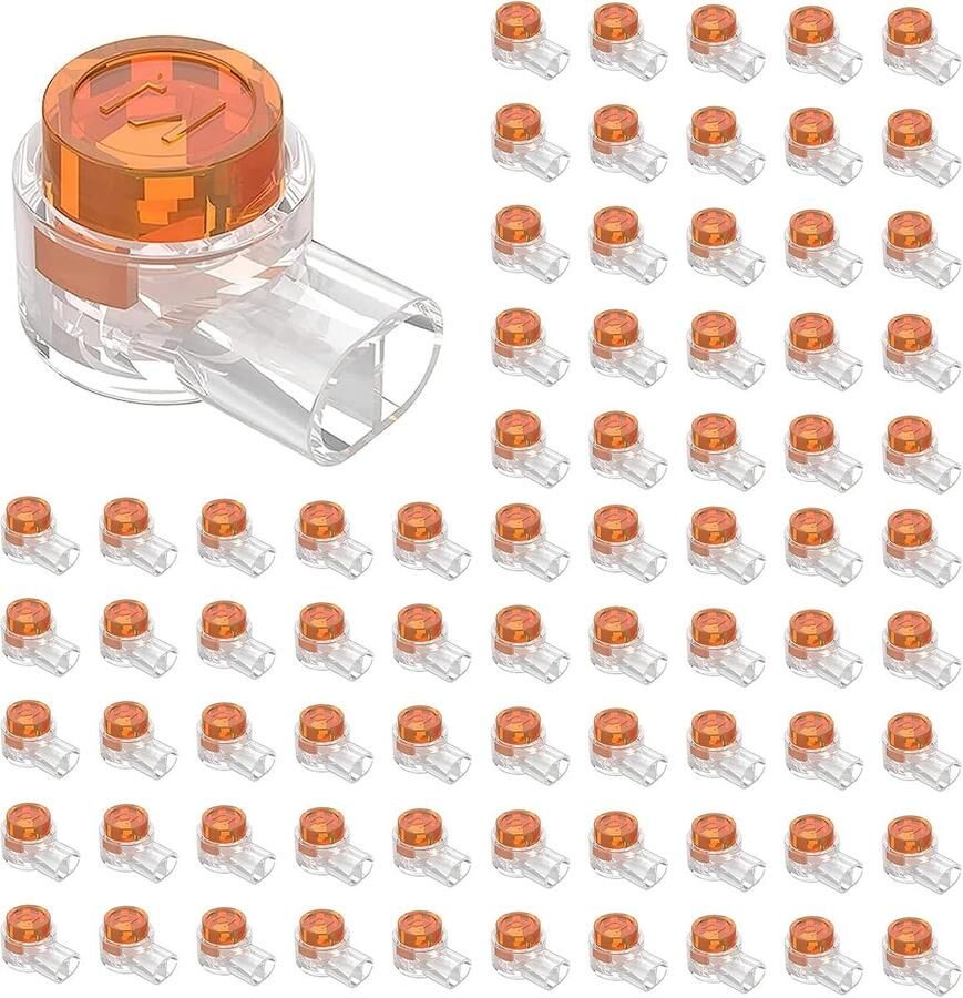 Connector kabel 120 stuks klemmen connectoren K1-kabel connector UY-stekker kabelverbinder K1-aansluiting voor telefoonkabel netwerkkabel