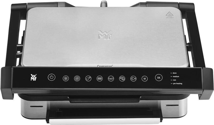 Contact Grill Elektrische Grill Binnen Grillen Automatische Sensortechnologie 375 x 395 x 15 cm Roestvrij Staal