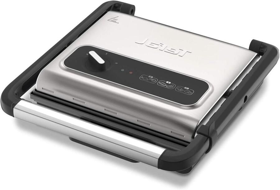 Contact Grill Panini Maker Lekker Grillen Verstelbare Thermostaat 2000 Watt Grijs Zwart