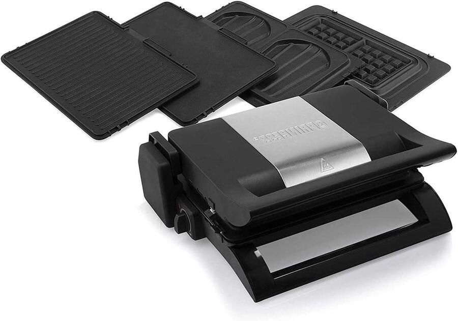 Contact Grill Waffle Maker Sandwich Maker Multi Grill Lunch Dinner Desserts Verwisselbare Platen