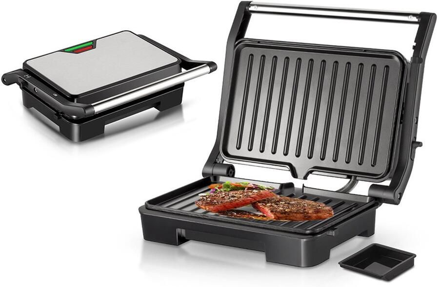 Contactgrill Anti-Stick Dubbele Kachel 220V Multifunctioneel Voor Sandwiches En Steak
