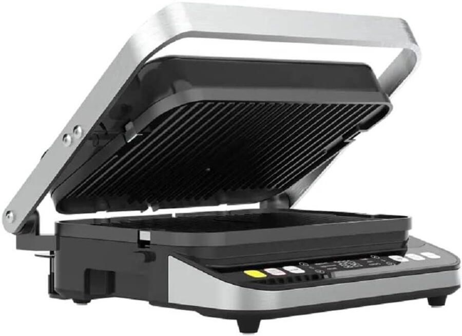 Contactgrill Elektrische grill Snel grillen Antiaanbaklaag 2000 watt Zwart