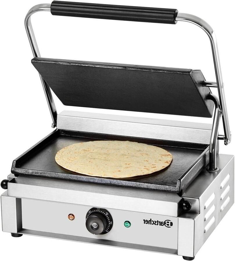 Contactgrill Glad Panini Grill Snacks Bereiden Groot Grilloppervlak 370 x 410 x 200 mm Rood
