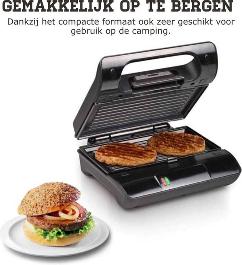Contactgrill Met Uitneembare Platen Tosti Ijzer Grill Apparaat Met Anti-Aanbaklaag 700W Broodrooster Apparaten Camping Toestel