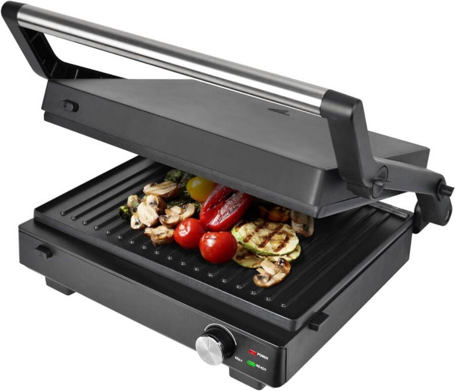 Contactgrill met uitneembare platen Tosti ijzer Panini Grill Contactgrill Uitneembare platen Makkelijk schoon te maken Grill appartaat Verschillende progamma's