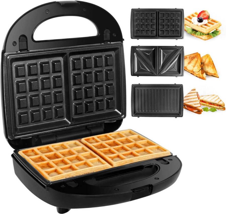 Contactgrill met uitneembare platen Tosti ijzer Panini Grill Contactgrill Uitneembare platen Makkelijk schoon te maken Grill appartaat Verschillende progamma's