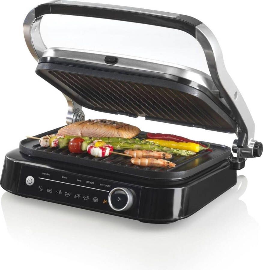 Contactgrill met uitneembare platen Tosti ijzer Panini Grill Contactgrill Uitneembare platen Makkelijk schoon te maken Grill appartaat Verschillende progamma's