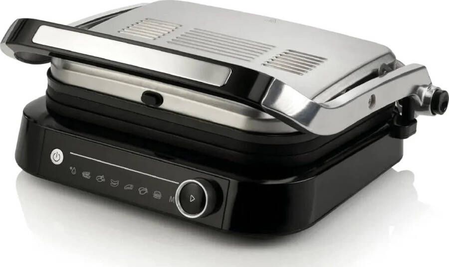 Contactgrill met uitneembare platen Tosti ijzer Panini Grill Contactgrill Uitneembare platen Makkelijk schoon te maken Grill appartaat Verschillende progamma's