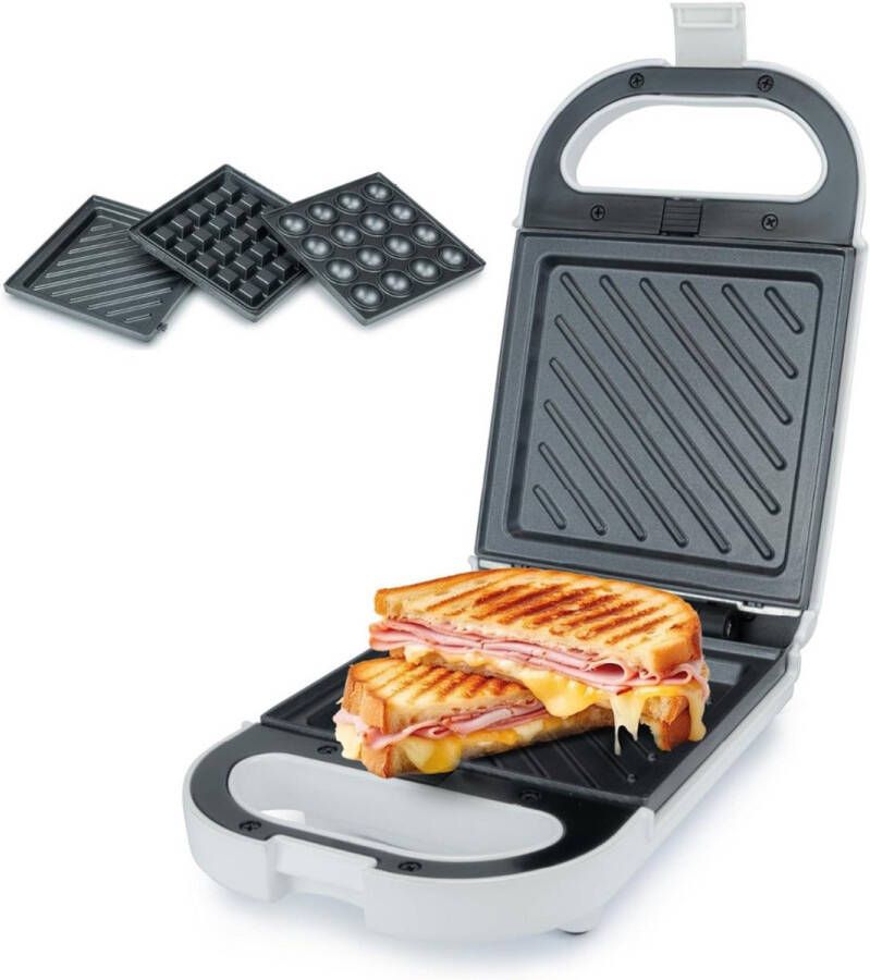 Contactgrill met uitneembare platen Tosti ijzer Panini Grill Contactgrill Uitneembare platen Makkelijk schoon te maken Grill appartaat Verschillende progamma's