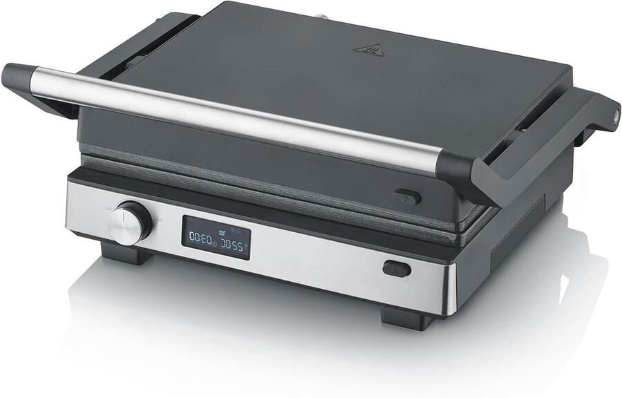 Contactgrill Multigrill Veelzijdig Koken 3-in-1 Functie XL Grilloppervlak Zwart Roestvrij Staal