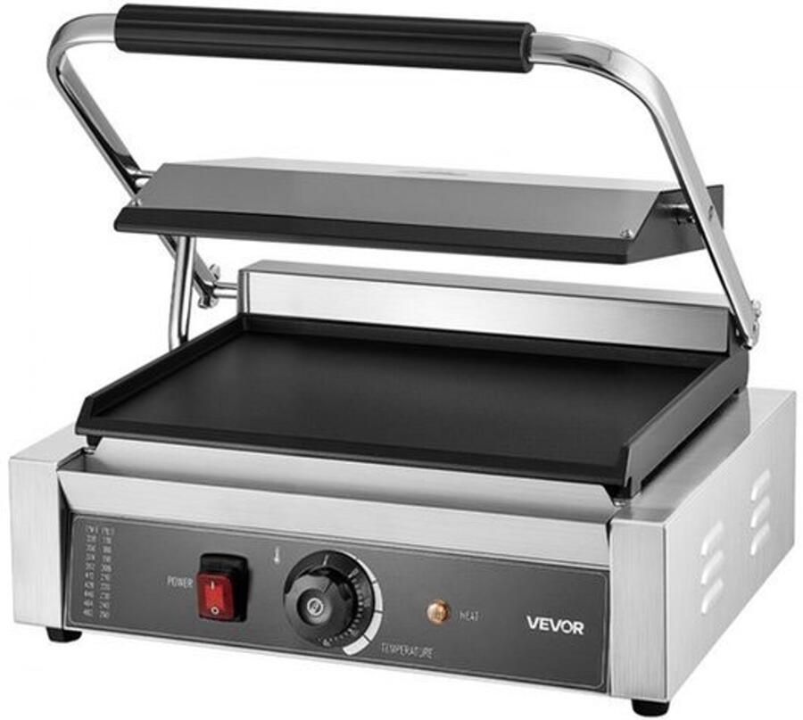 Contactgrill Panini Grill 2200 W Vermogen 34 x 23 cm Grilloppervlak Roestvrij Staal Multifunctionele Tosti-ijzer