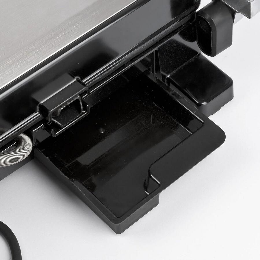 Contactgrill roestvrij staal 2000 Watt Ideaal voor vlees en groenten