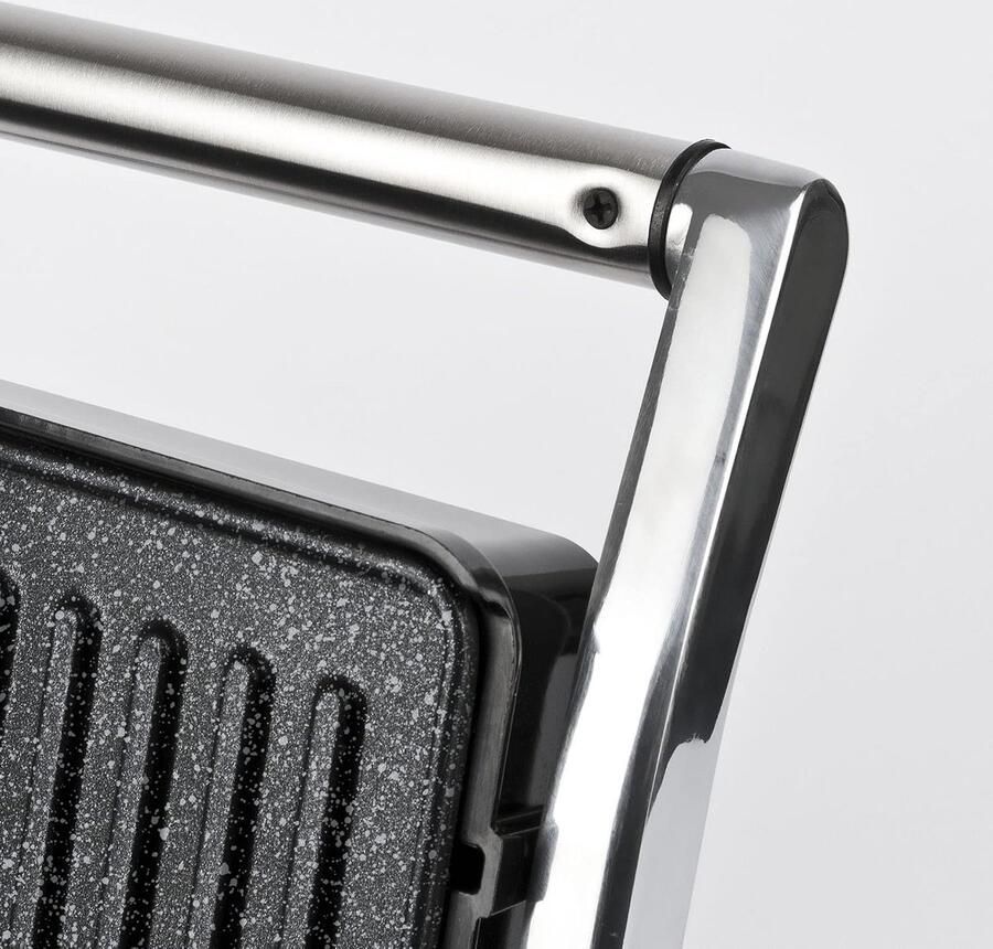 Contactgrill roestvrij staal 2000 Watt Ideaal voor vlees en groenten - Foto 3