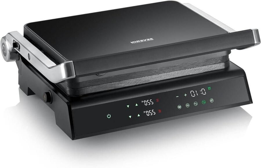 Contactgrill Tafelgrill Multigrill Gezond Koken XL Grilloppervlak 30 x 22 cm Zwart
