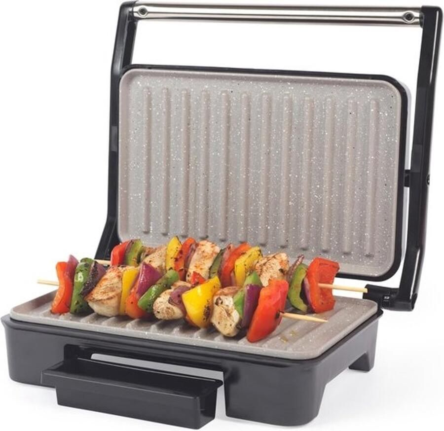 Contactgrill Tostiapparaat Tosti-ijzer Paninigrill Zwart