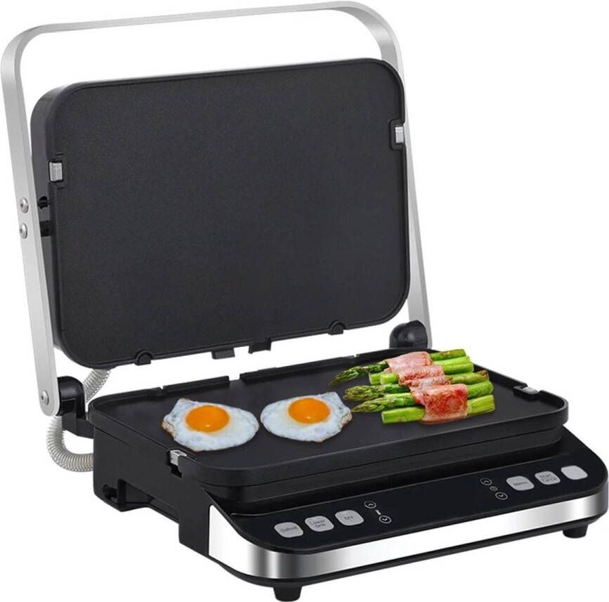 Contactgrill Voor Het Bereiden Van Gerechten Panini Grill Tafel Grill Anti Aanbaklaag