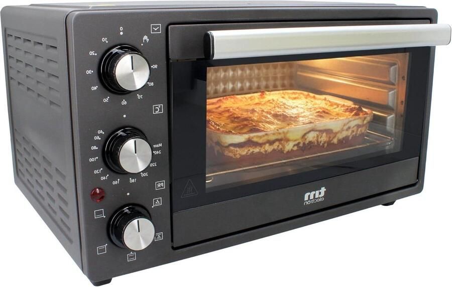 Convectieoven Tafelmodel Kleine Oven Lekker Koken Gelijkmatige Warmte 25 Liter Zwart - Foto 1