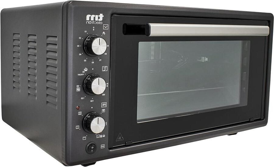 Convectieoven Tafeloven Oven Gezond Koken Gelijkmatige Warmteverdeling 45 Liter Wit Grijs