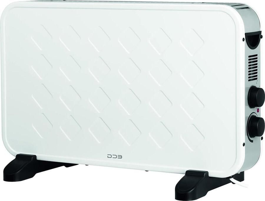 Convector Verwarming Elektrische Kachel Ruimte Opwarmen Traploze Thermostaat 2000 Watt Wit