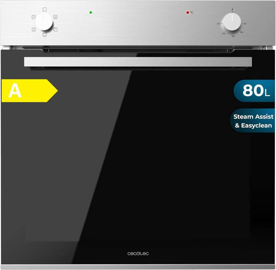 Conventionele Inbouwoven met Grote Capaciteit 80L 5 Functies en Energie-efficiëntie A