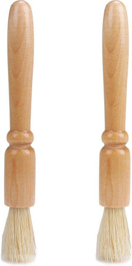 Premium borstel 2 stuks koffiemolen reinigingsborstel Barista reinigingsborstel voor granen koffie barista koffiegereedschap thuis keuken