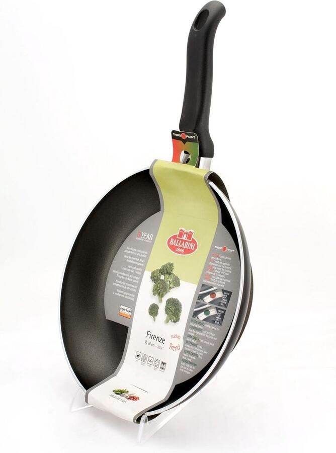 Cortan Braadpan Zwart 20 cm met 1 Handvat voor Intensief Gebruik
