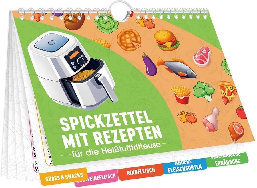 Cosensi Air Fryer Accessoires Kookboek met Recepten Magnetisch 2025 Duitse Recepten Ideaal voor Gezonde Maaltijden Geschikt voor Ninja
