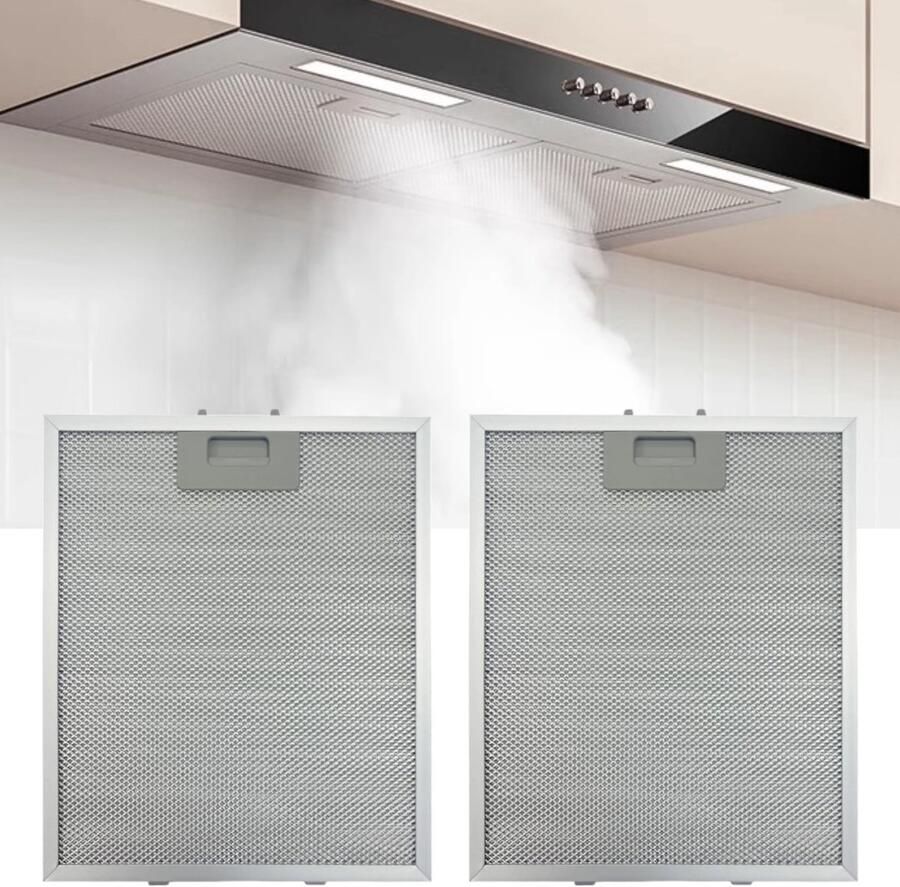 Cosensi Extractor Hood Filter Aluminium Mesh 5-laags 320x260mm Universeel Vetfilter Geschikt voor afzuigkappen