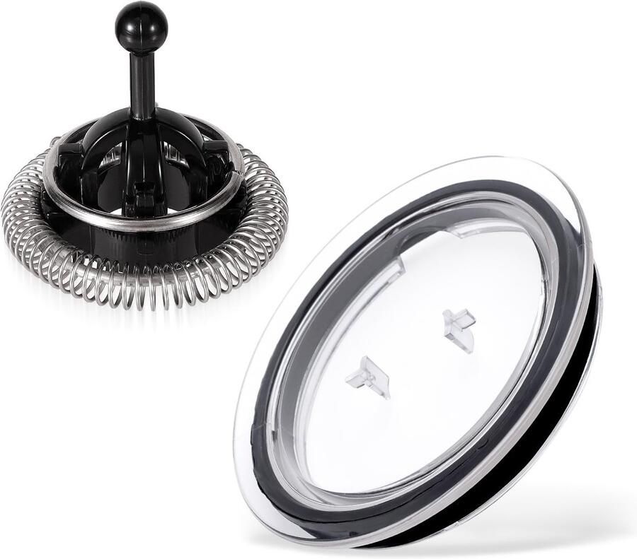 Cosensi Milk Frother Lid Melkopschuimer Vervangende onderdelen Zwart Whisk Ideaal voor cappuccino en latte Geschikt voor Aeroccino 3