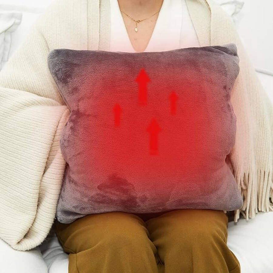 Cosy Warmtekussen ultrazacht oppervlak van ademende stof 3 warmtestanden en snel opwarmen van elektrische USB-handen verwarmingskussen voor rug schouders en nek