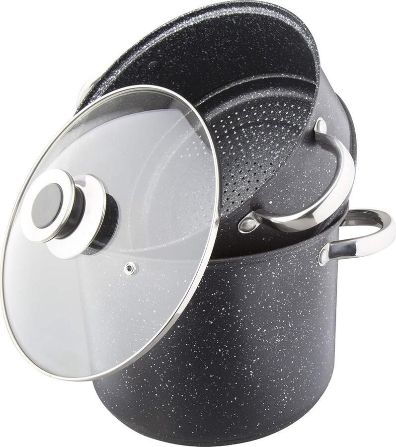 Couscous-Pan 3 In 1 Hoogwaardig Roestvrij Staal Geschikt Voor Alle Warmtebronnen Met Antiaanbaklaag