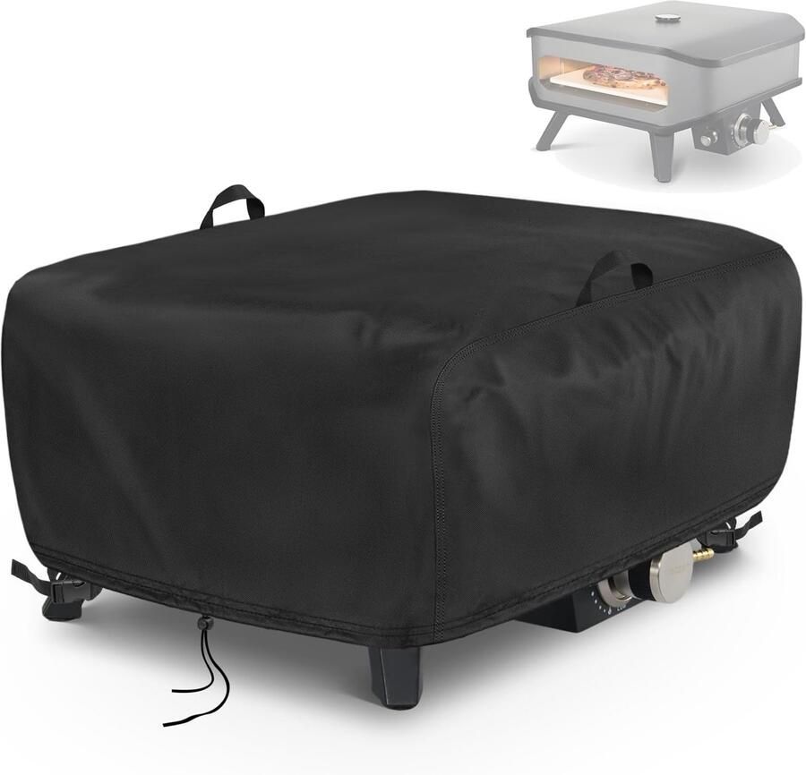 Cozze 90349 Pizza Oven Cover 13 Inches Dustproof Carry Bag 500D Oxford Cloth Carry Bag Black 55 x 55 x 28 cm ShopVlot