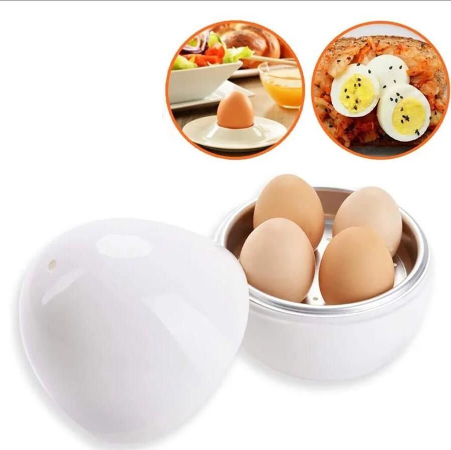 Creatieve eierkoker in de vorm van een kuiken geschikt voor de magnetron kookt 4 eieren tegelijk perfect Geschikt voor het ontbijt