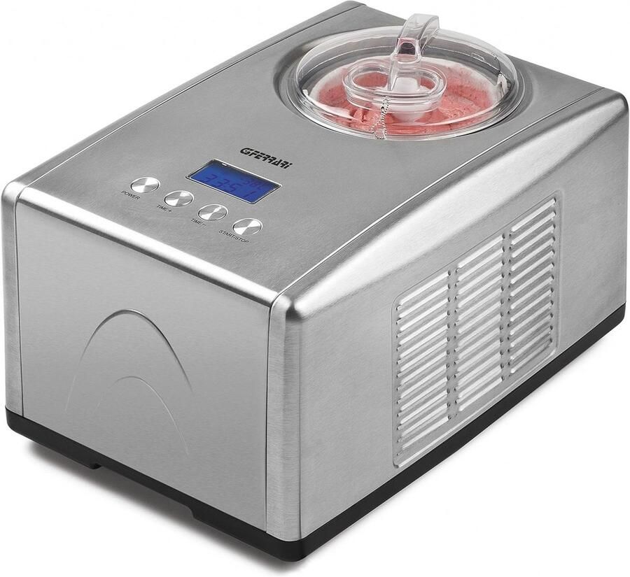 Cremige ijsmachine 1 5 liter roestvrij staal met compressor - Foto 1