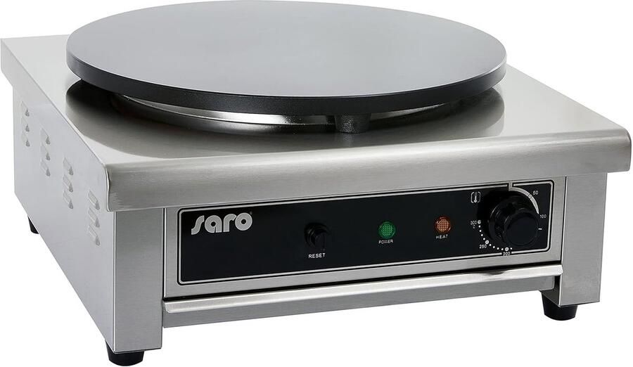 Crêpe-apparaat Pannenkoekenmaker Lekkere Pannenkoeken Inclusief deegverdeler 49 x 45 x 23.5 cm Zilver