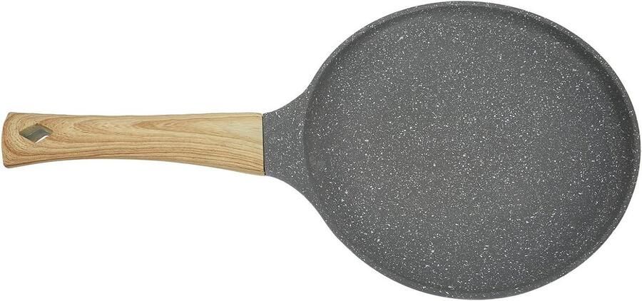 Crêpe Kookpan Koekenpan Omeletpan Pannenkoeken Bakken Aanbakvrij Oppervlak 24cm Zwart
