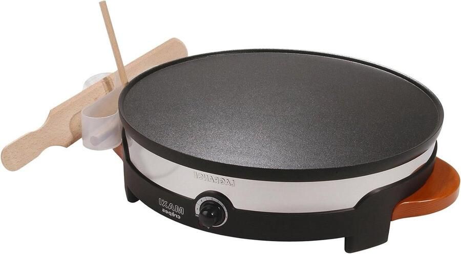 Crepe Maker Pannenkoekenmaker Grote Crepes Maken Anti-aanbaklaag 35 cm Diameter Zwart