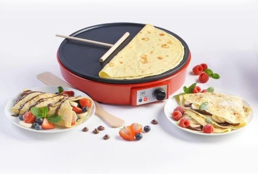 Crêpe Maker Pannenkoekenpan Lekkere Crêpes Maken Verstelbare Temperatuur 305 cm Zwart