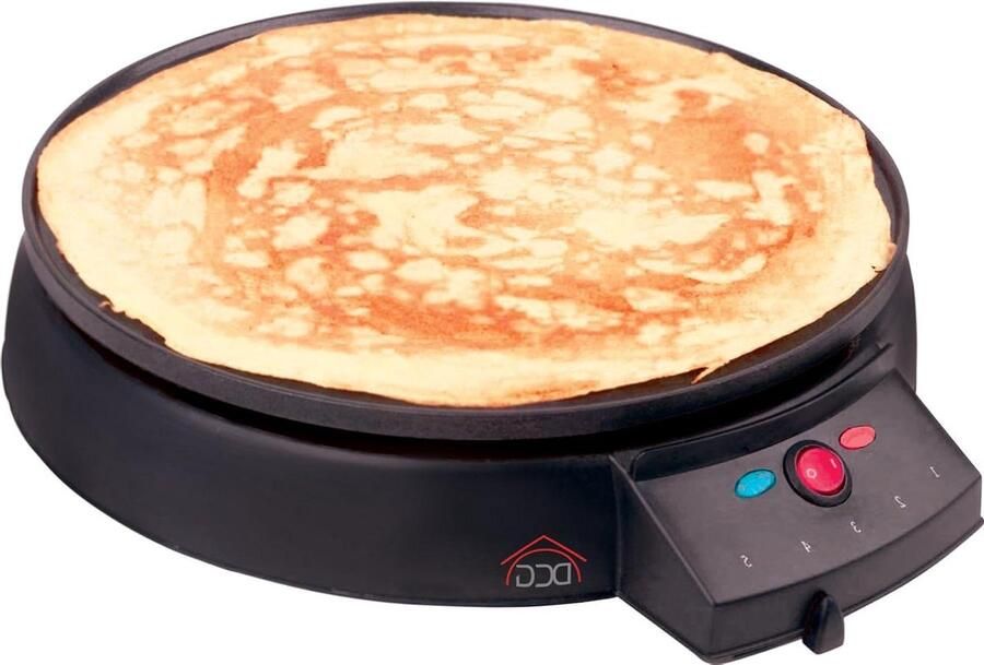 Crêpe Maker Pannenkoekenplaat Lekker Ontbijten Anti-aanbaklaag 40 cm Zwart