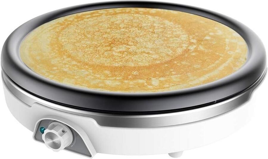 Crêpe Maker Pannenkoekenplaat XL Crêpes Maken Afneembare Vaatwasmachinebestendige Plaat 38 cm Diameter Roestvrij Staal