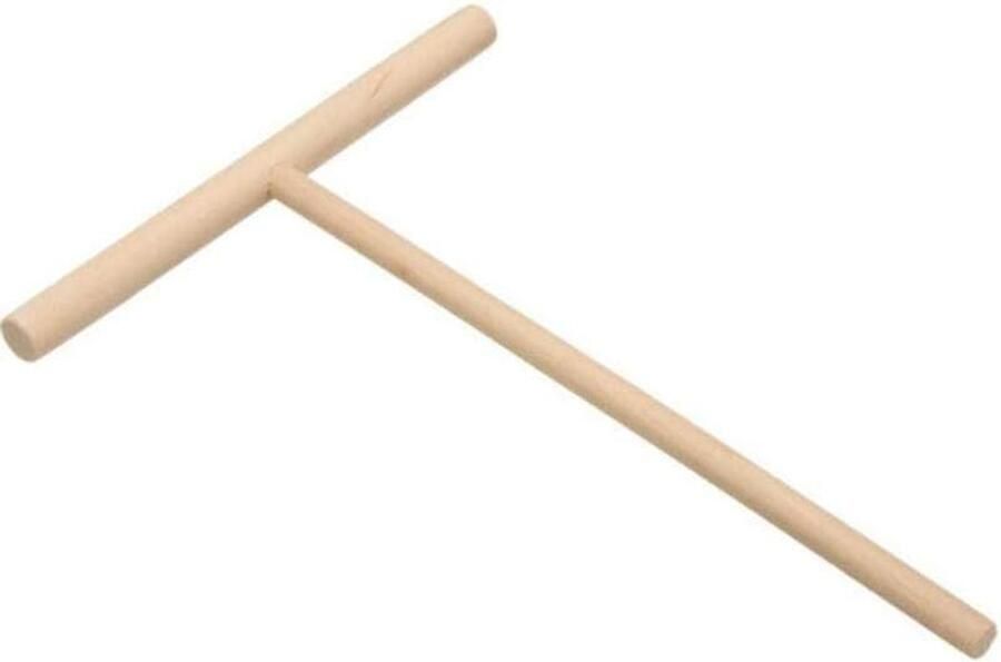 Crêpe Maker Spreider Pannenkoek Stok Keuken Diy T Vorm Hout 1 Stuks Zwart